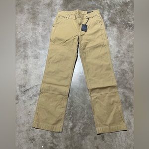NWT Filson Canvas Slim Leg pants olive green Double Knee Womens